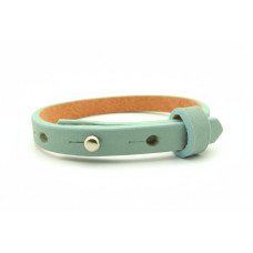 Cuoio Armband, 8mm, aruba blau